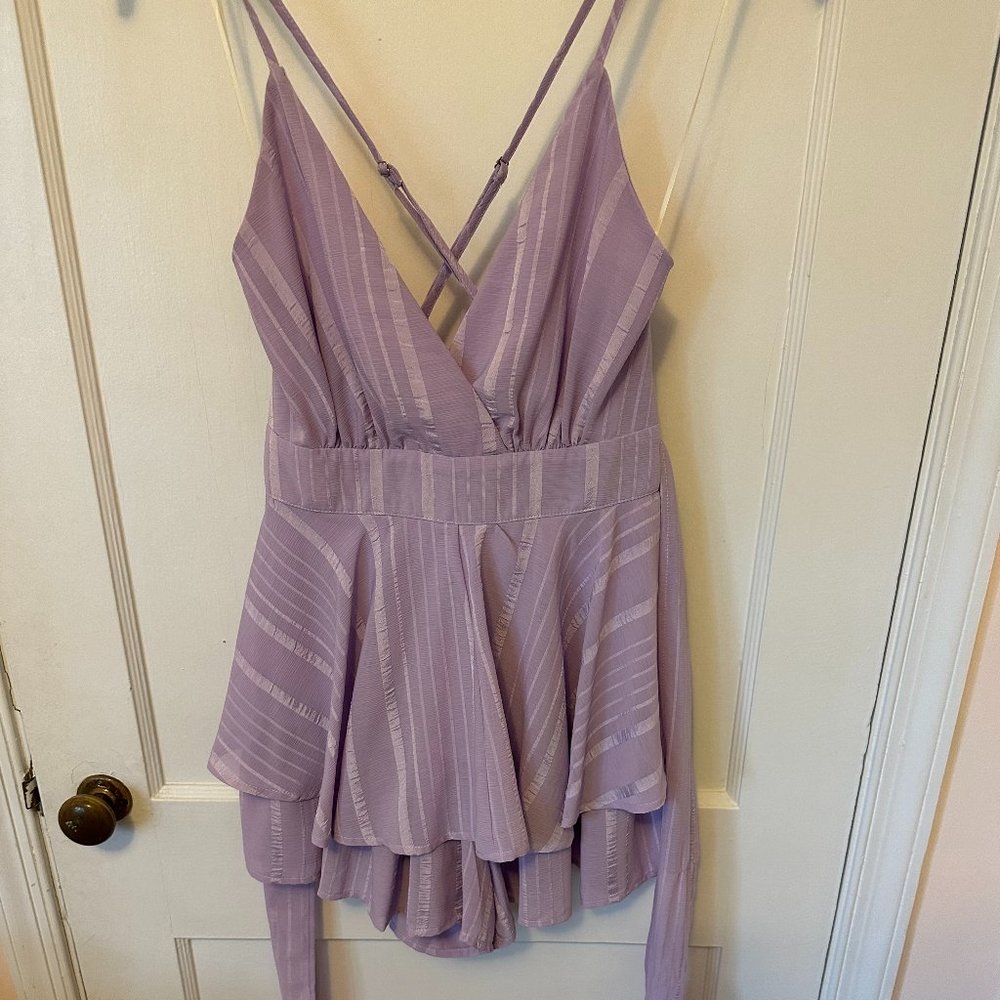 Cute Mini Violet Strappy Romper